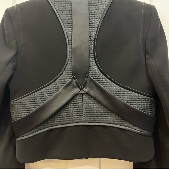 Altuzarra Women Black Evening Jacket Hook And Eye Closure Long Sleeve Size 40 M - Picture 12 of 12